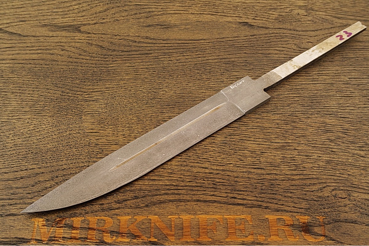 Клинок из булатной стали для ножа Пластун N23