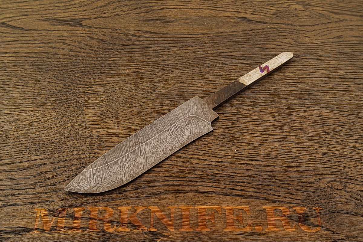 Клинок для ножа из дамасской стали N4