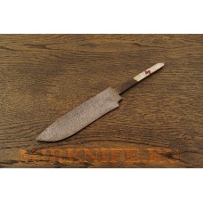 N4 Damascus steel knife blade