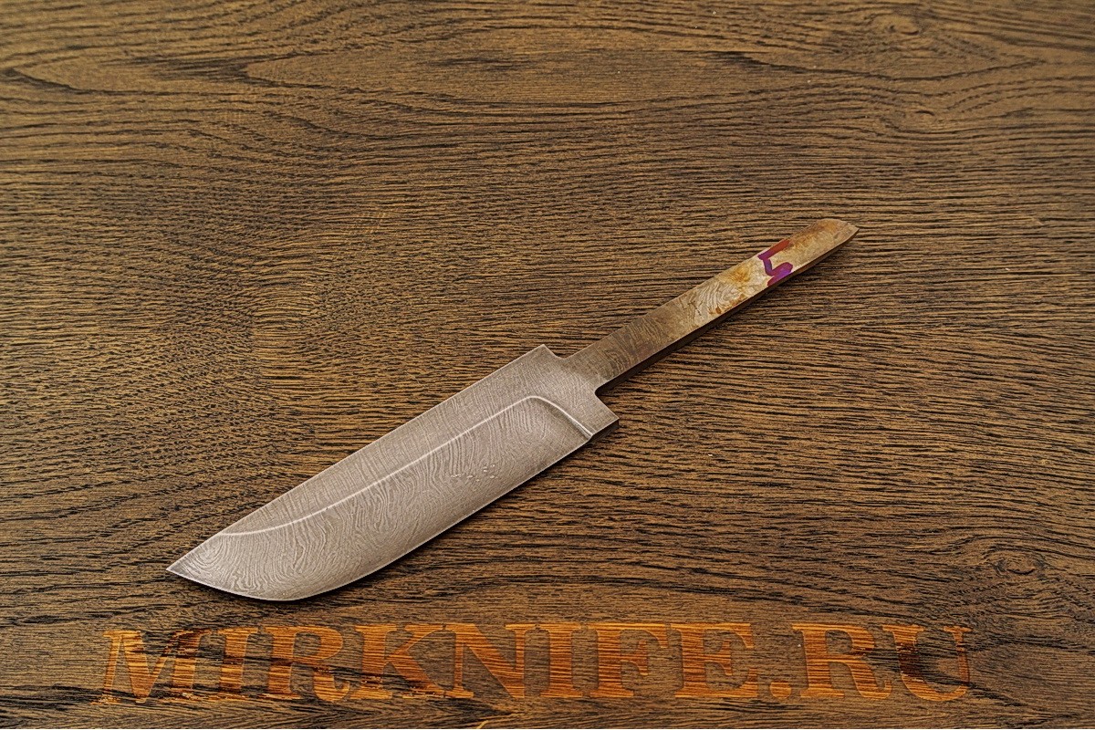Клинок для ножа из дамасской стали N5