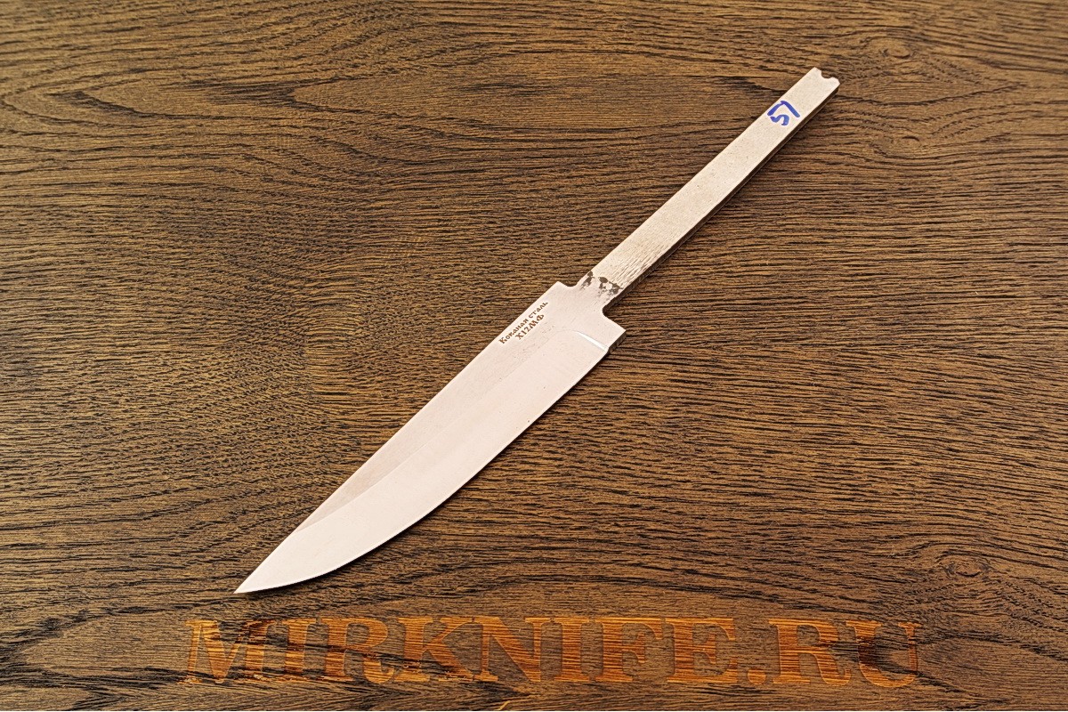 Клинок для ножа из кованой стали Х12МФ N51