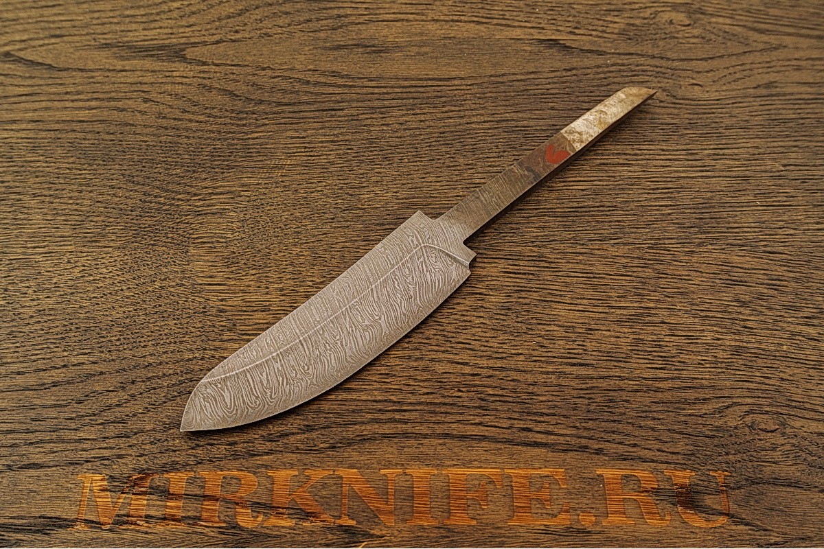 Клинок для ножа из дамасской стали N6