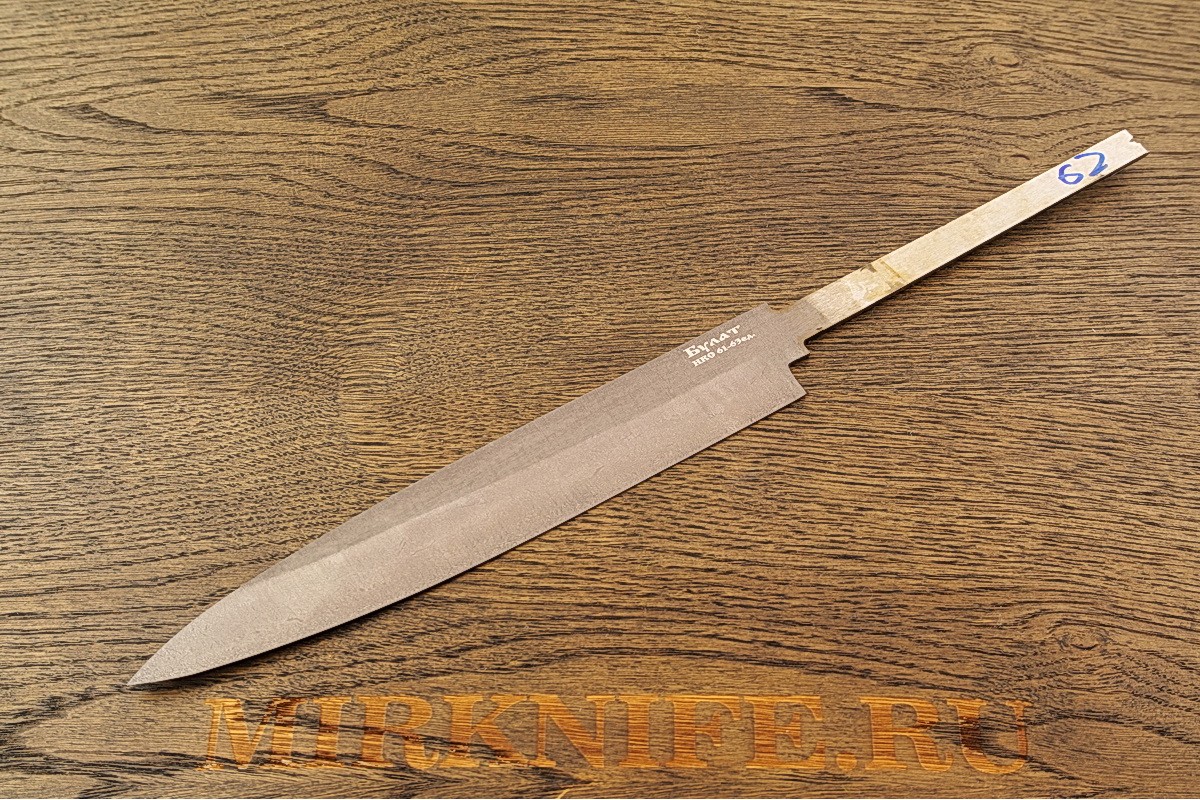 Клинок для ножа из булатной стали N62