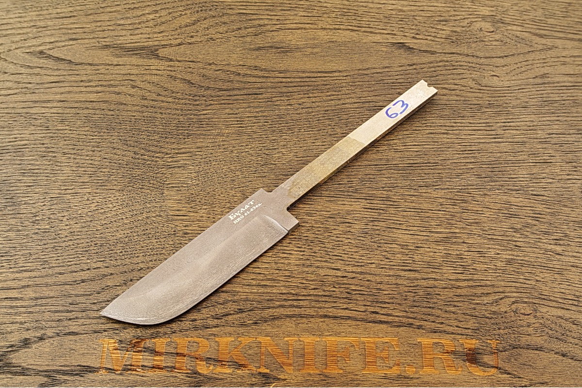 Клинок для ножа из булатной стали N63