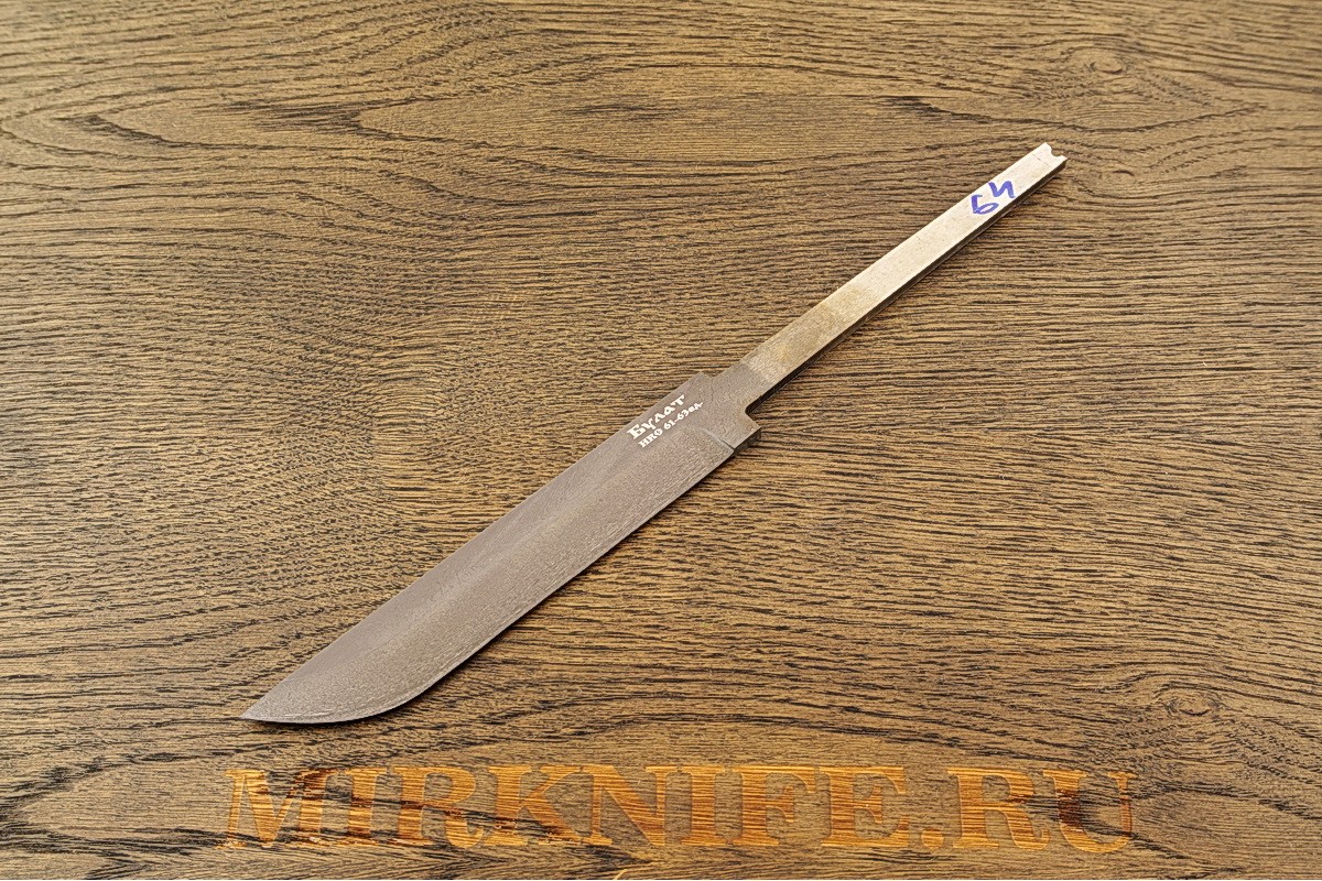 Клинок для ножа из булатной стали N64
