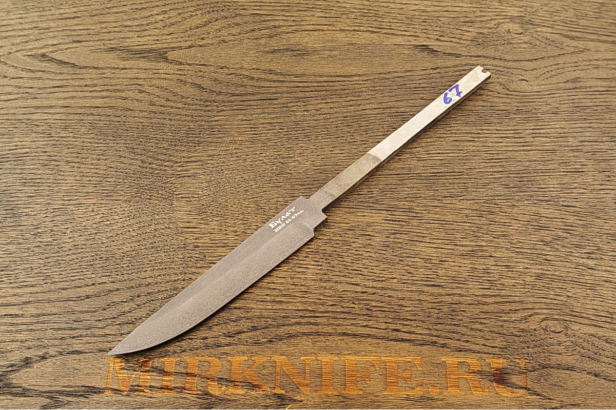 Клинок для ножа из булатной стали N67