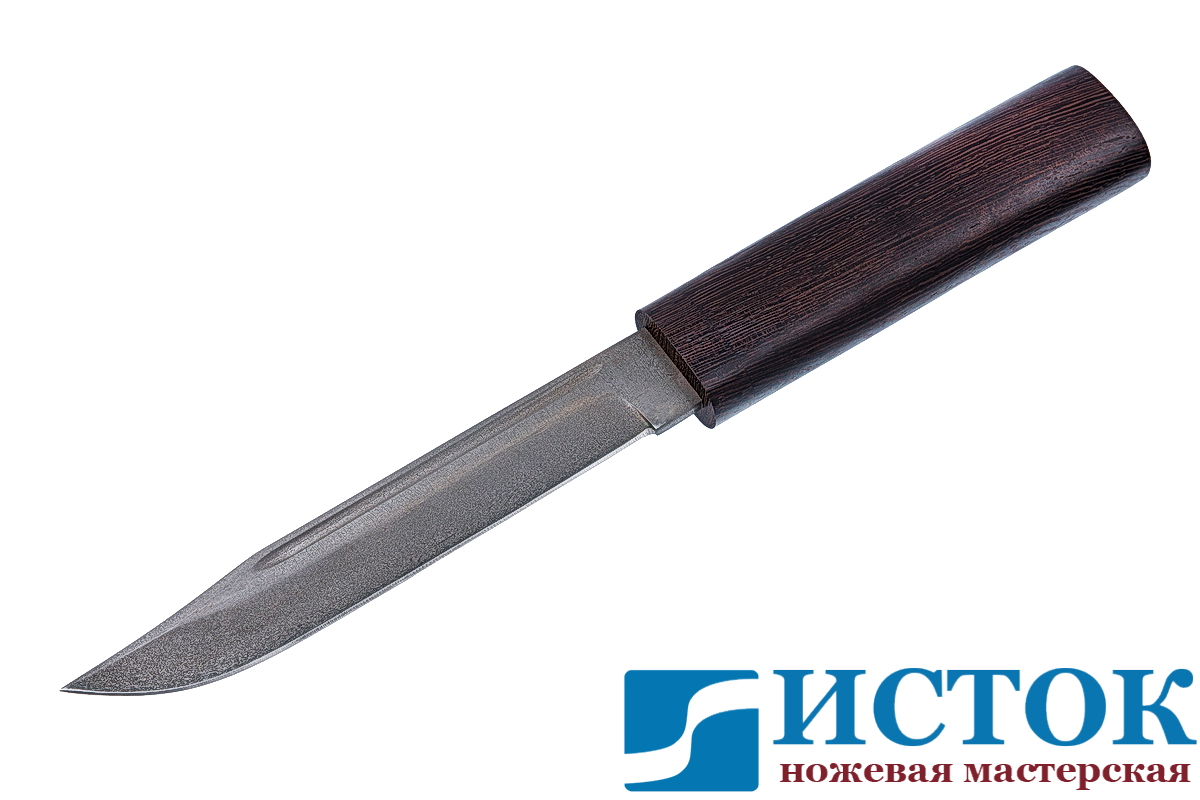 Нож НР-40 из булатной стали в деревянных ножнах из венге A169