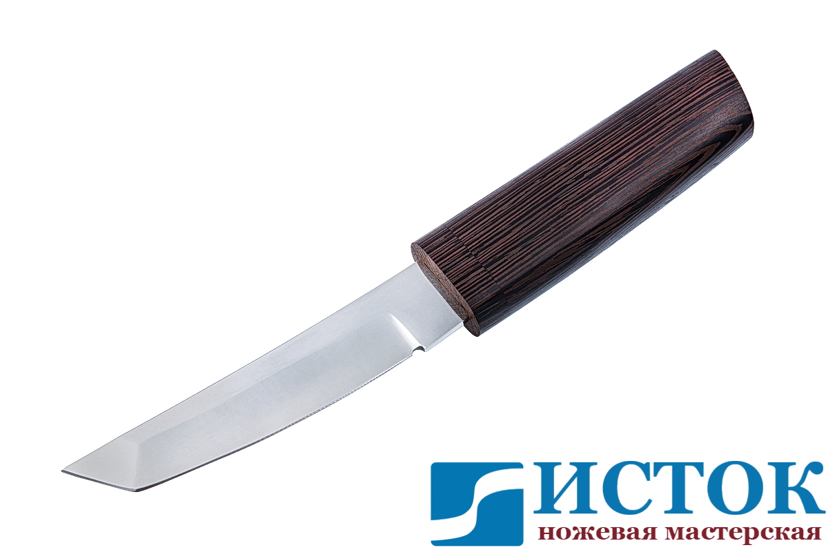 Нож самурай 2 из кованой Х12МФ в деревянных ножнах A218