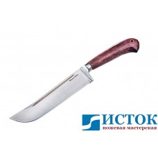 Нож Пчак из кованой 110Х18 с рукоятью из бубинги A236