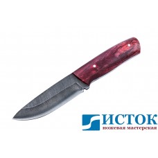 Цельнометаллический нож Скиф из дамасской стали A255