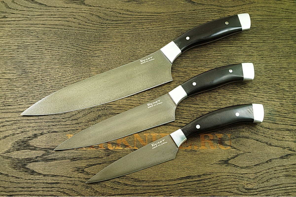 Набор ножей Шеф-повар из булатной стали A109