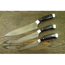 Chef's knife set made of Wootz steel A109