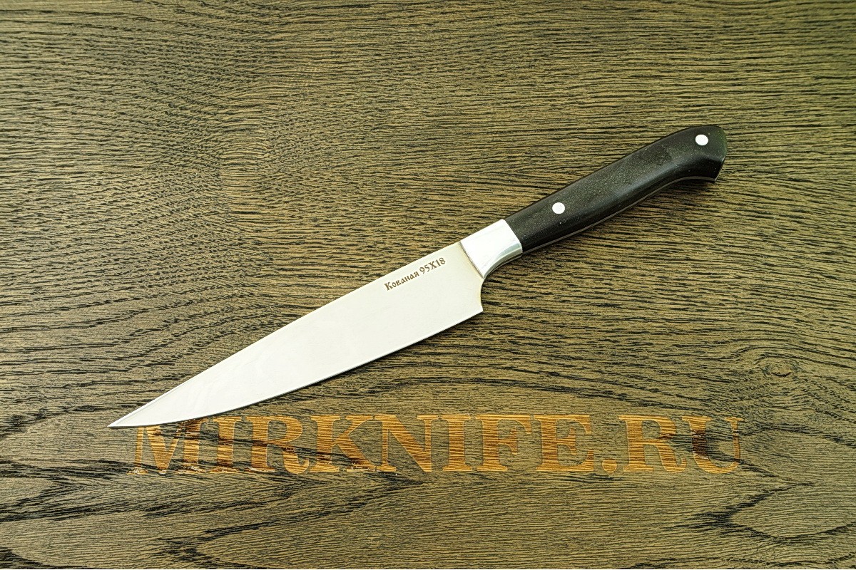 Нож Кухонный средний из кованой стали 95Х18 A113