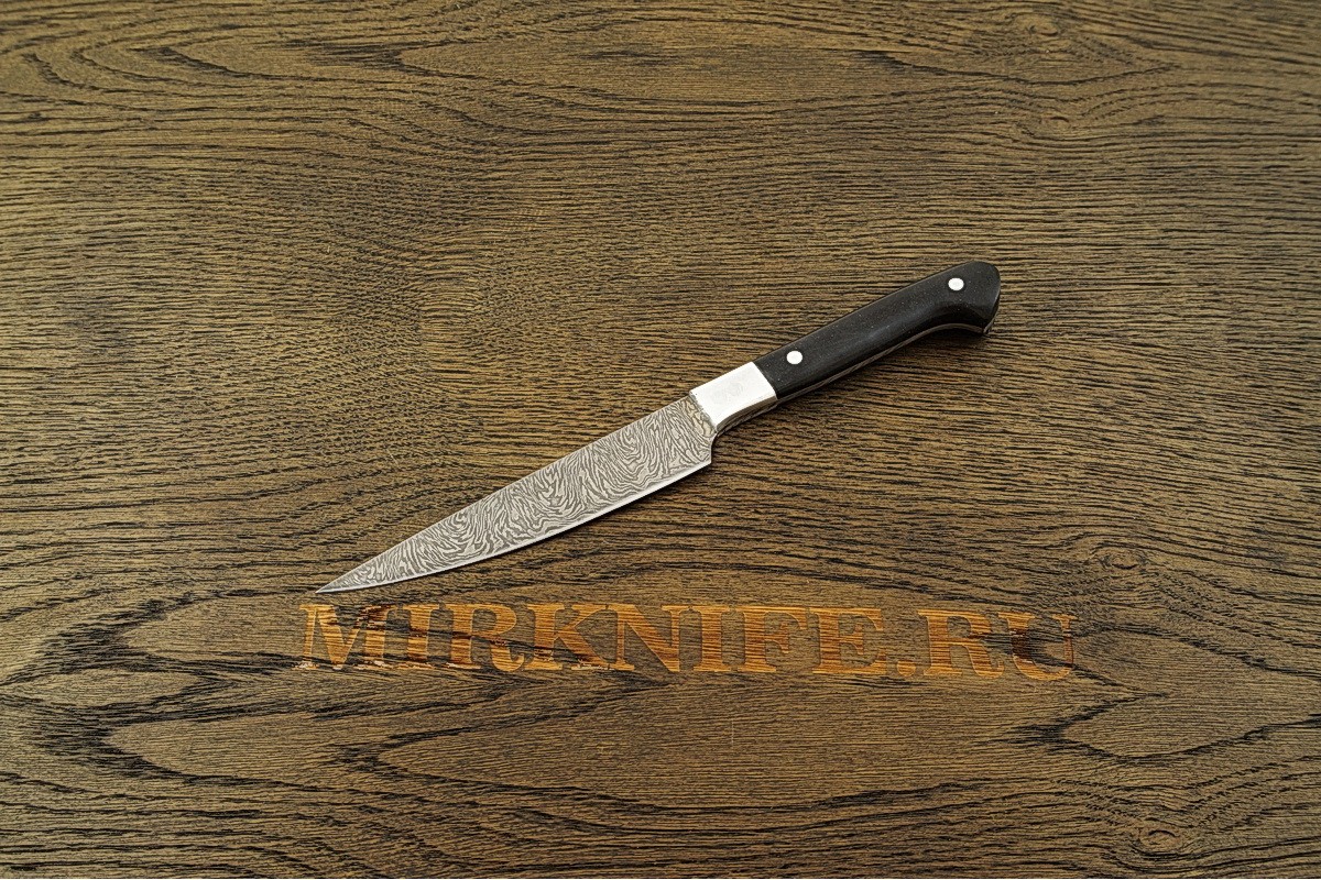 Нож Кухонный малый из дамасской стали A114