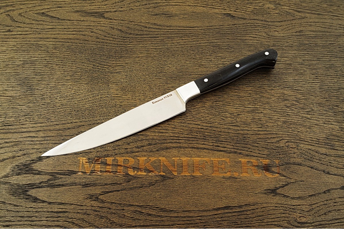 Нож Кухонный большой из кованой стали 95Х18 A118