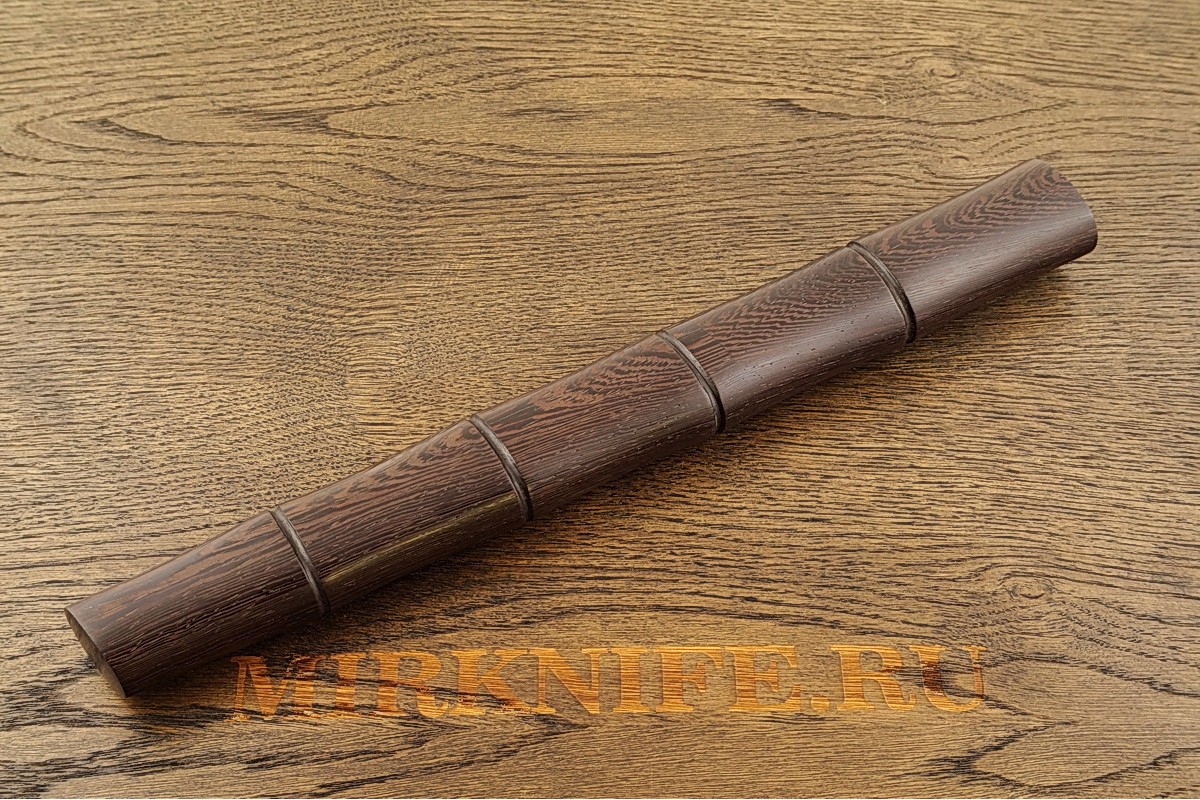 Нож Самурай 1 из дамасской стали в деревянных ножнах A136