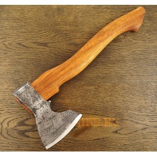 Handmade forged carbon steel axe with Bubinga handle A151