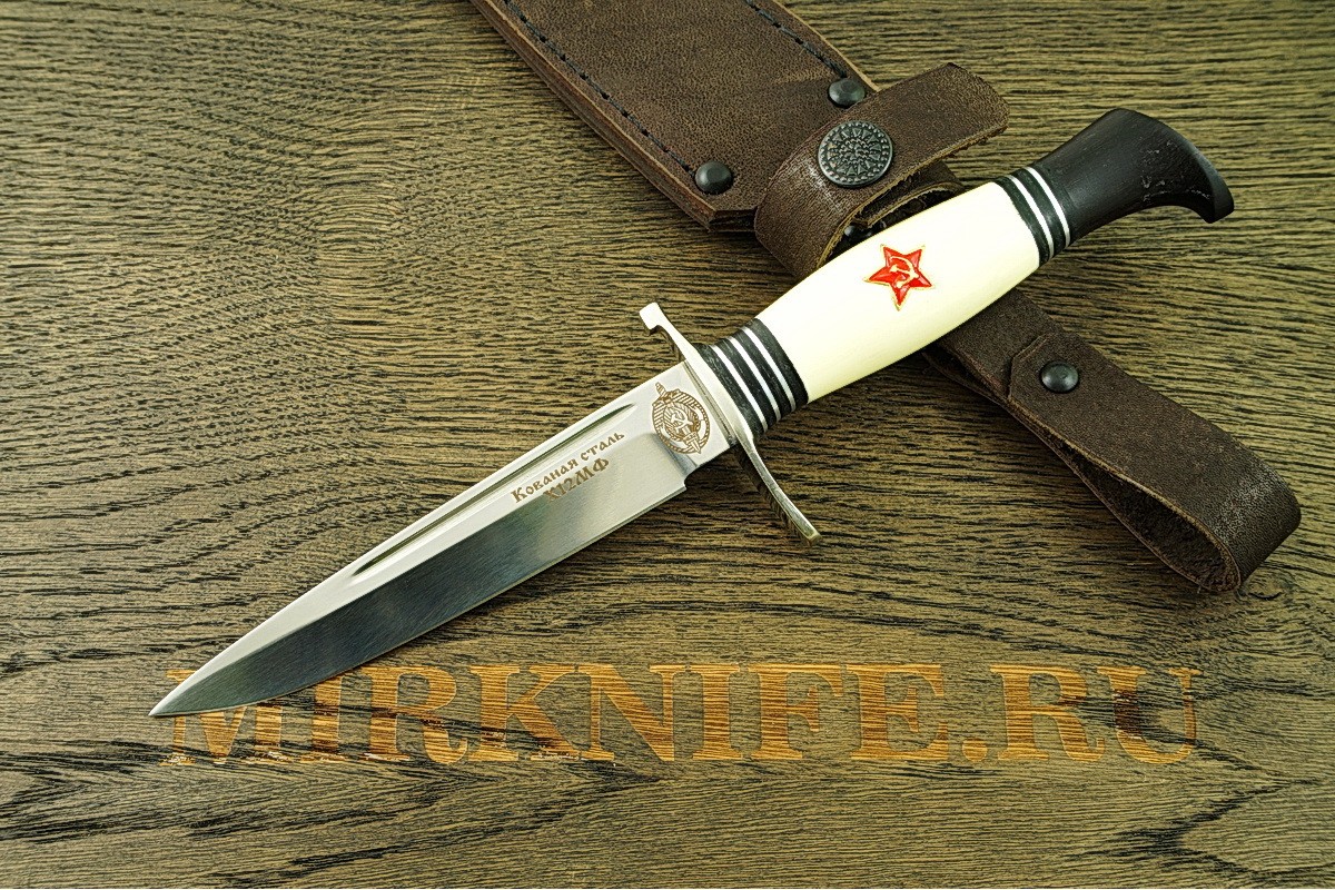 Нож Финка НКВД со звездой из кованой стали Х12МФ  A063