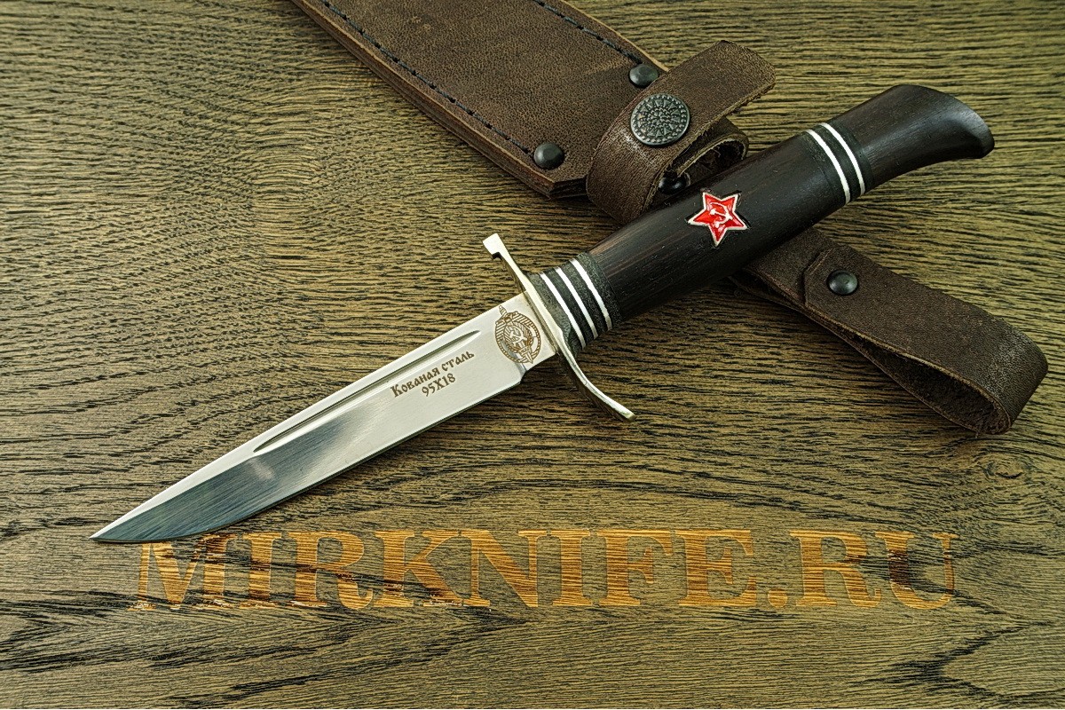 Нож Финка НКВД со звездой из кованой стали 95Х18 A065