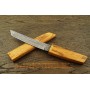 Нож Самурай 1 из дамасской стали в деревянных ножнах A075