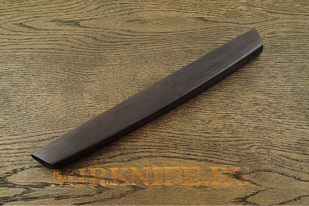 Нож Самурай 2 из дамасской стали в деревянных ножнах A076