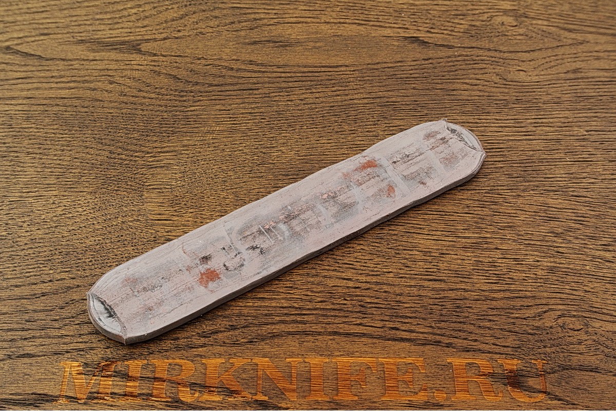 Кованая заготовка для ножа из 110Х18 МШД, размеры 200-205х40х4мм.