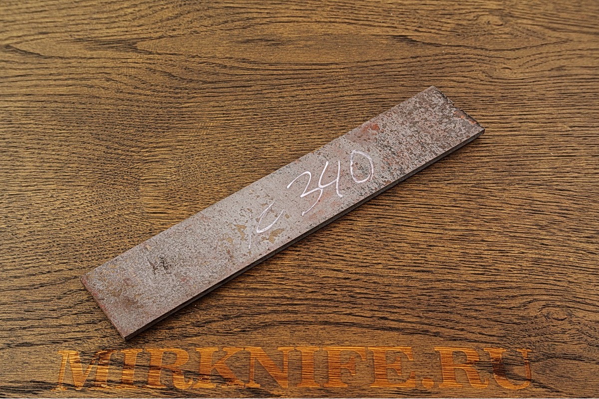 Заготовка для ножа из стали: Bohler K340, размеры 200х40х4мм.