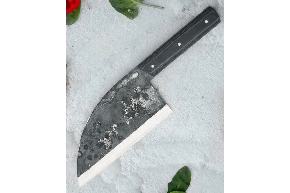 Сербский шеф нож из  кованной стали 110х18 C409