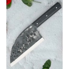 Сербский шеф нож из  кованной стали 110х18 C409