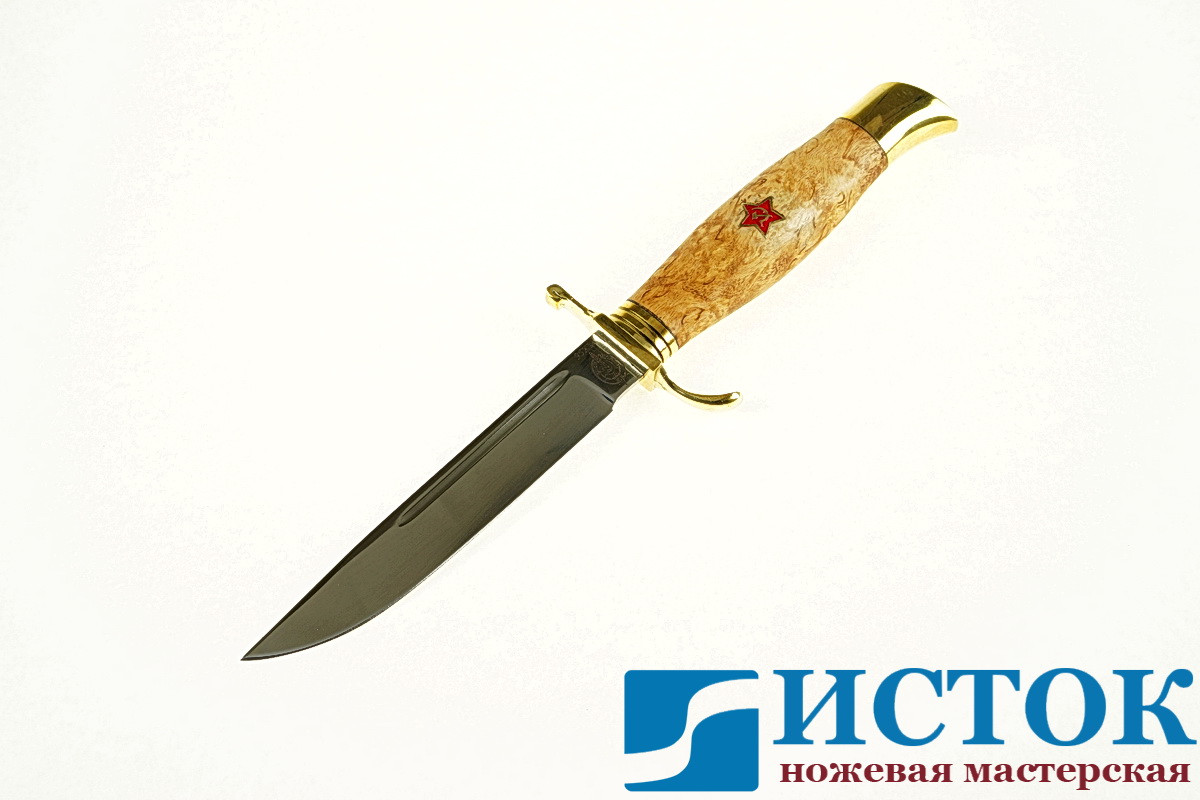 Финка НКВД со звездой из кованой стали 95Х18 купить в ножевой ...